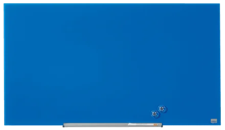 Стеклянная магнитная доска NOBO Diamond синяя 993x559 мм