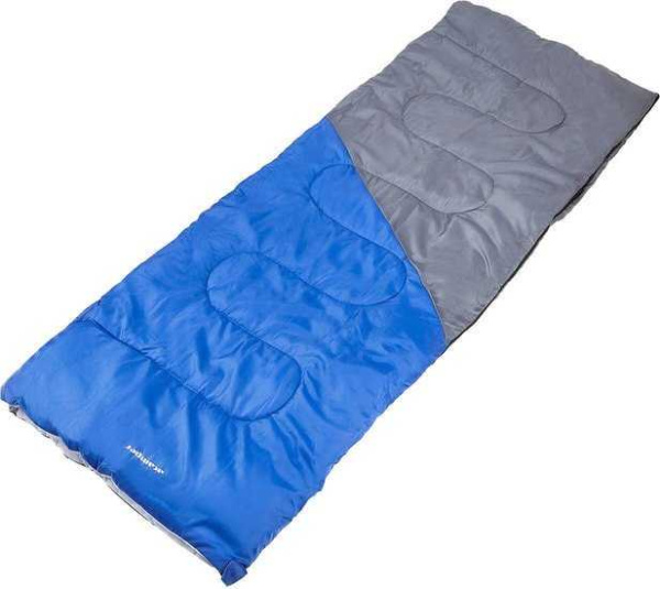 Спальный мешок Acamper Bruni 300г/м2 (левая молния, голубой/серый)
