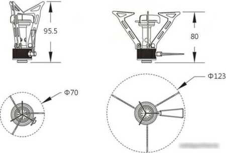 Туристическая горелка Fire-Maple FMS-103