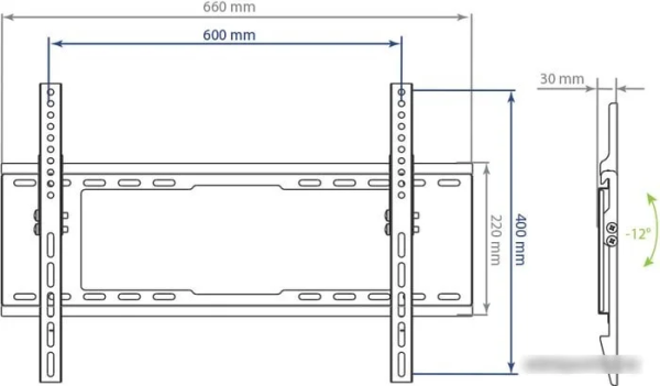 Кронштейн Kromax IDEAL-102 (черный)