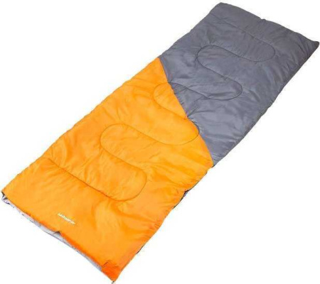 Спальный мешок Acamper Bruni 300г/м2 (левая молния, оранжевый/серый)