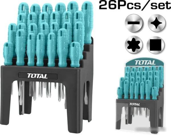 Набор отверток Total THTDC252601 (26 предметов)