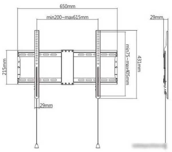 Кронштейн Gembird WM-80F-01
