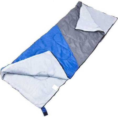 Спальный мешок Acamper Bruni 300г/м2 (левая молния, голубой/серый)
