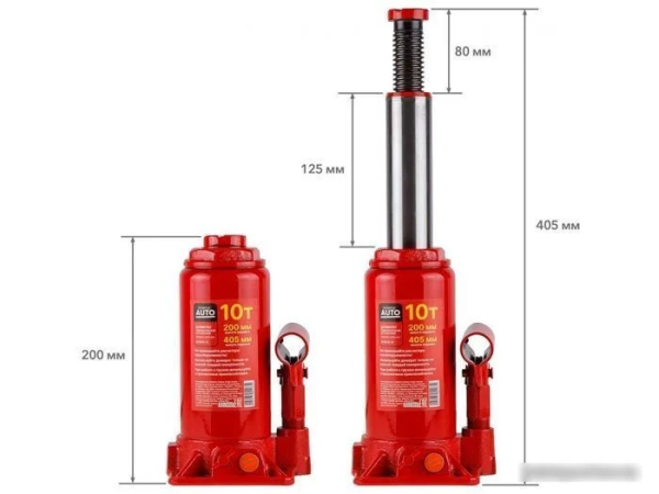 Бутылочный домкрат Startul Auto ST8018-10 10т