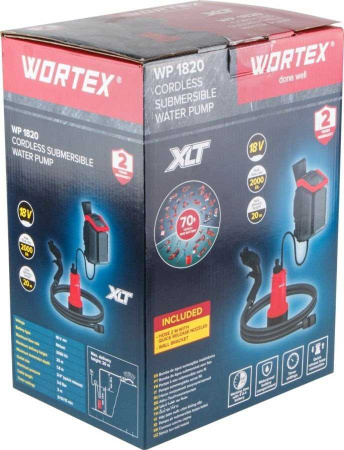 Дренажный насос Wortex WP 1820 ALL1 XLT Set 1334870 (с 1-им АКБ)